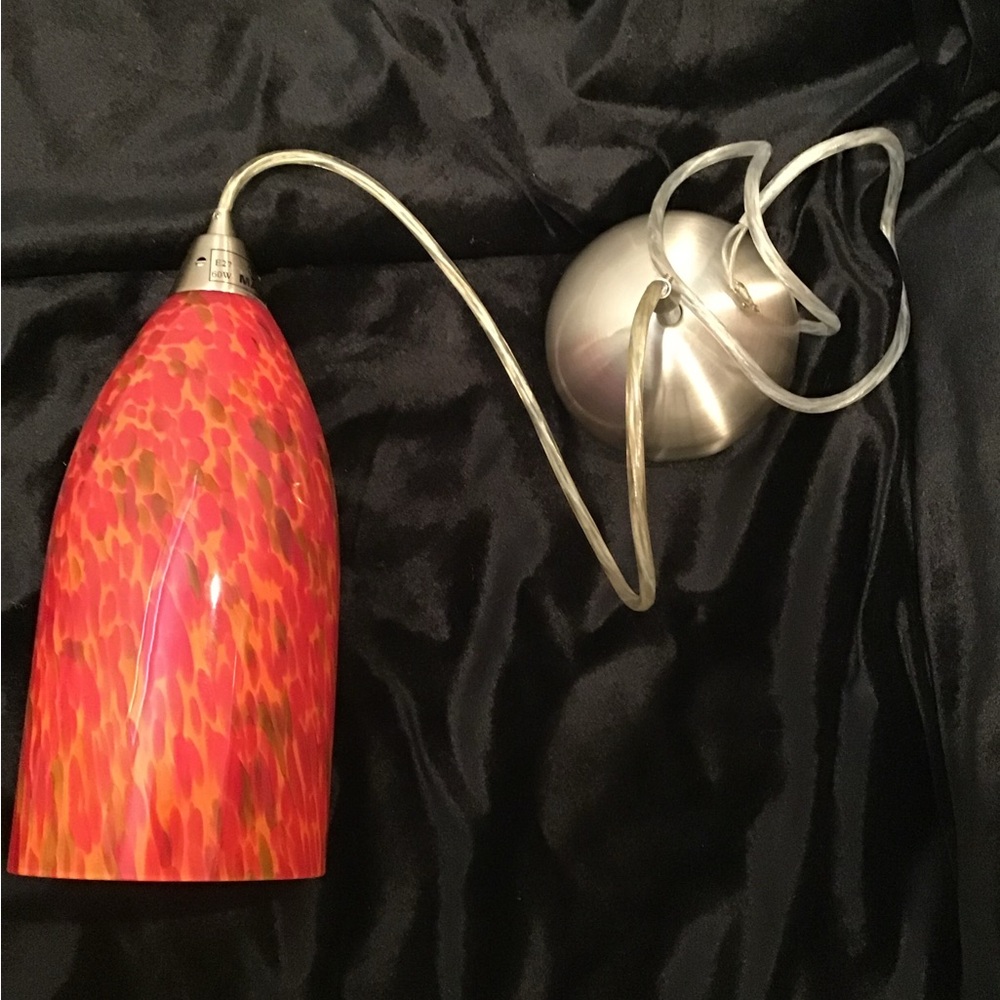 Vibrant Red Pendant Light 1 of 3